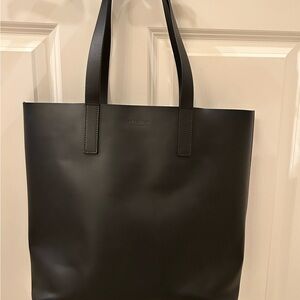 Everlane Black Leather Tote